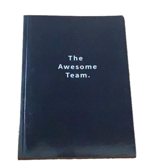 𝅺Black Journal/Notebook -The Awesome Team NEW - Picture 1 of 1